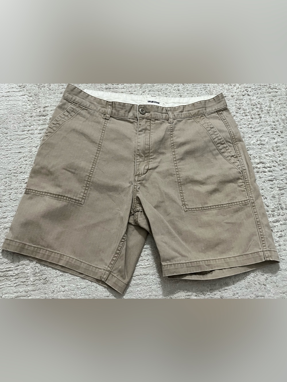 Taylor Stitch Surplus Khaki Organic Cotton Shorts
